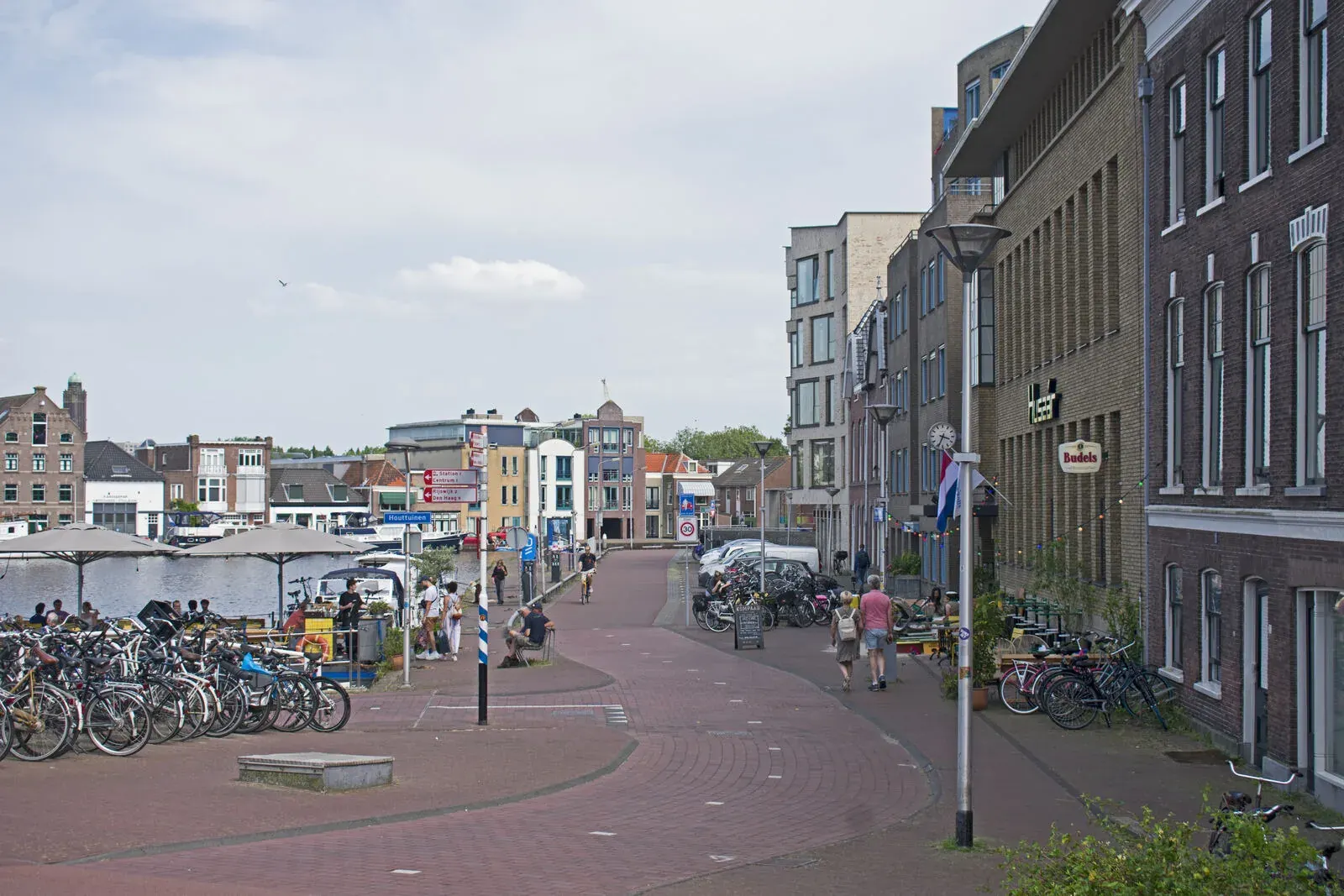 The Kolk harbour at the Hooikade in Delft, where Vermeer painted View of Delft